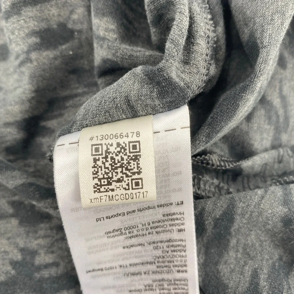 Adidas Golf Polo Shirt Mens Extra Large Gray Camo Performance Sustainable Active